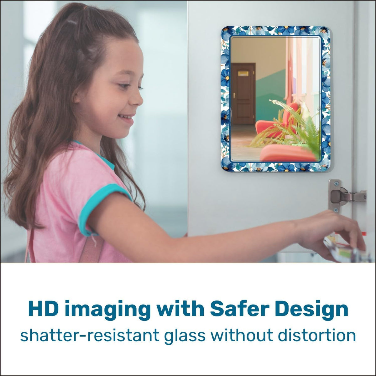 Magnetic Mirrors for Locker, 5 inch x 7 inch, 2 Pack P702