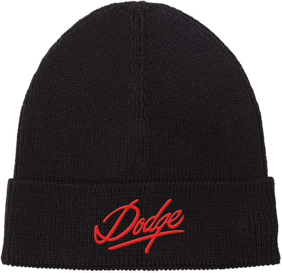 Black Embroidered Beanie I472
