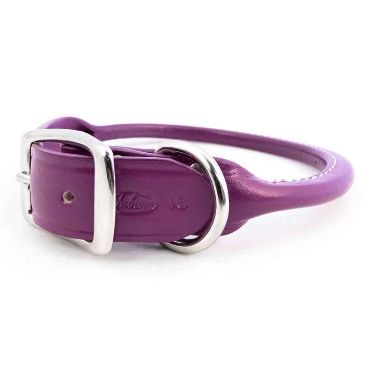 Leather Rolled Dog Collar M563