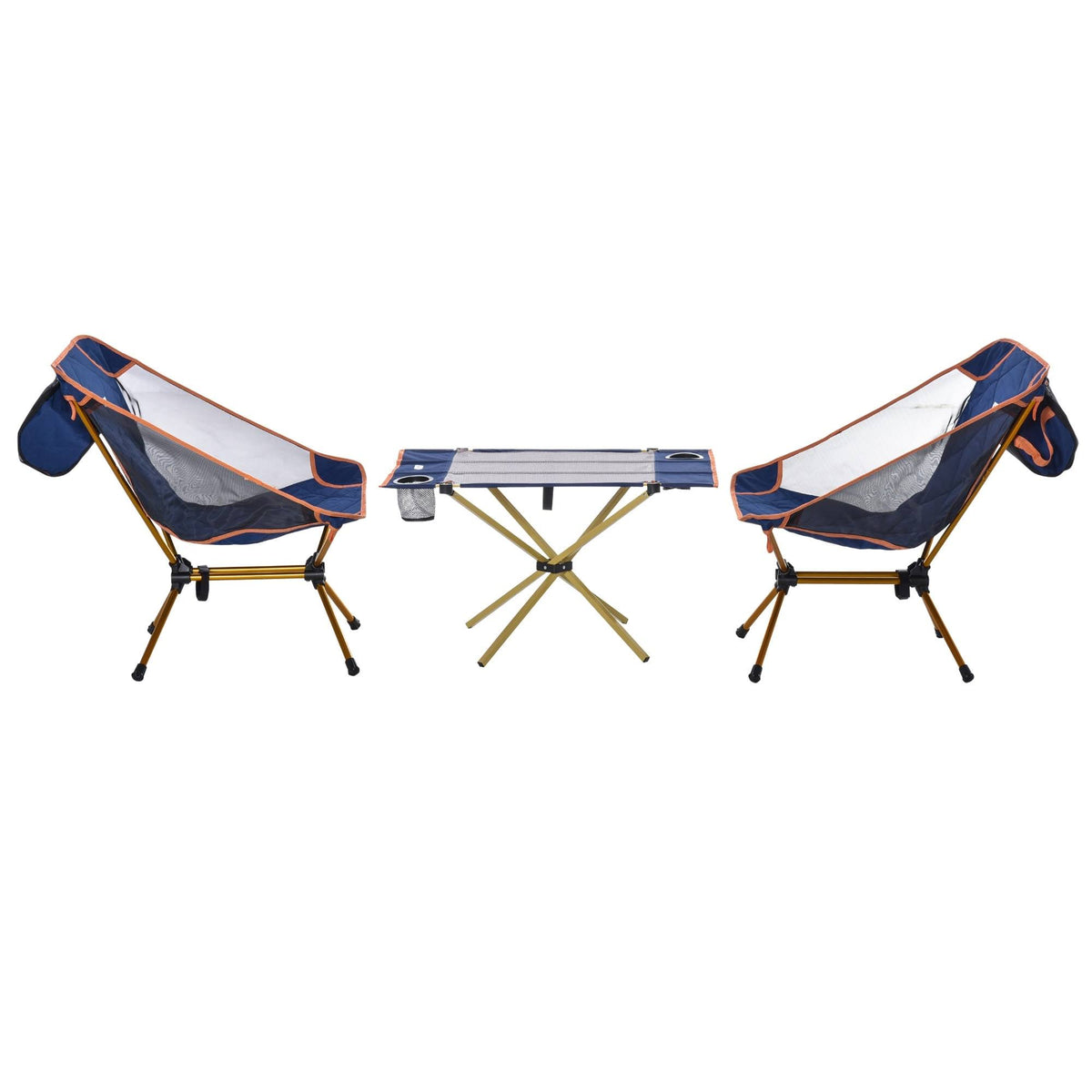 Lightweight Folding Camping Table Set with 2 Chairs and Carry Bag Z180732