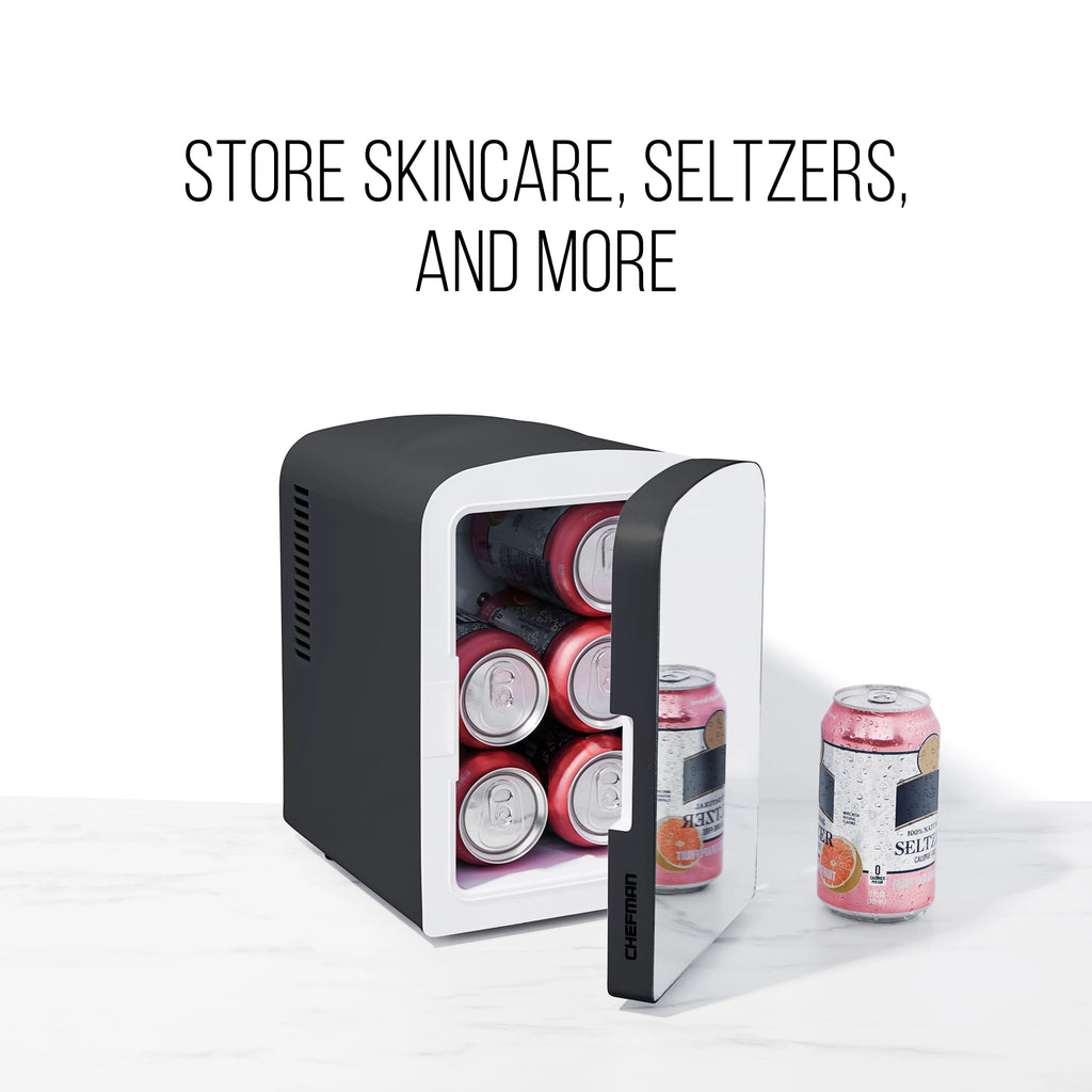 Pink Portable 4L Mini Fridge with Heating and Cooling D16020
