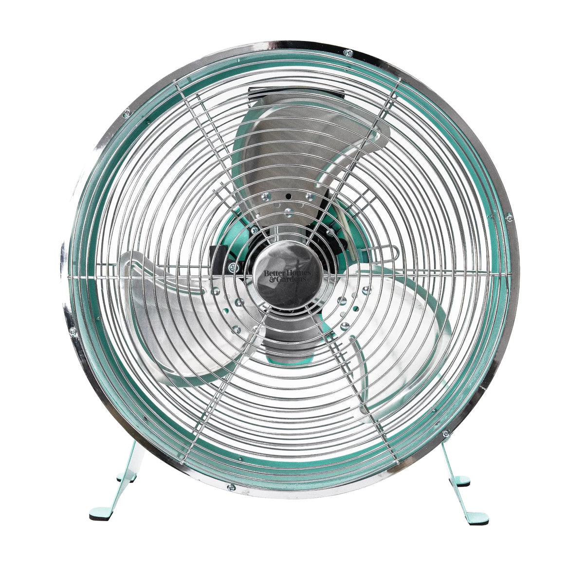 12 inch 3-Speed Retro Metal Drum Fan Black J176103