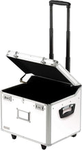 White Locking Mobile Rolling File Storage Chest N49851