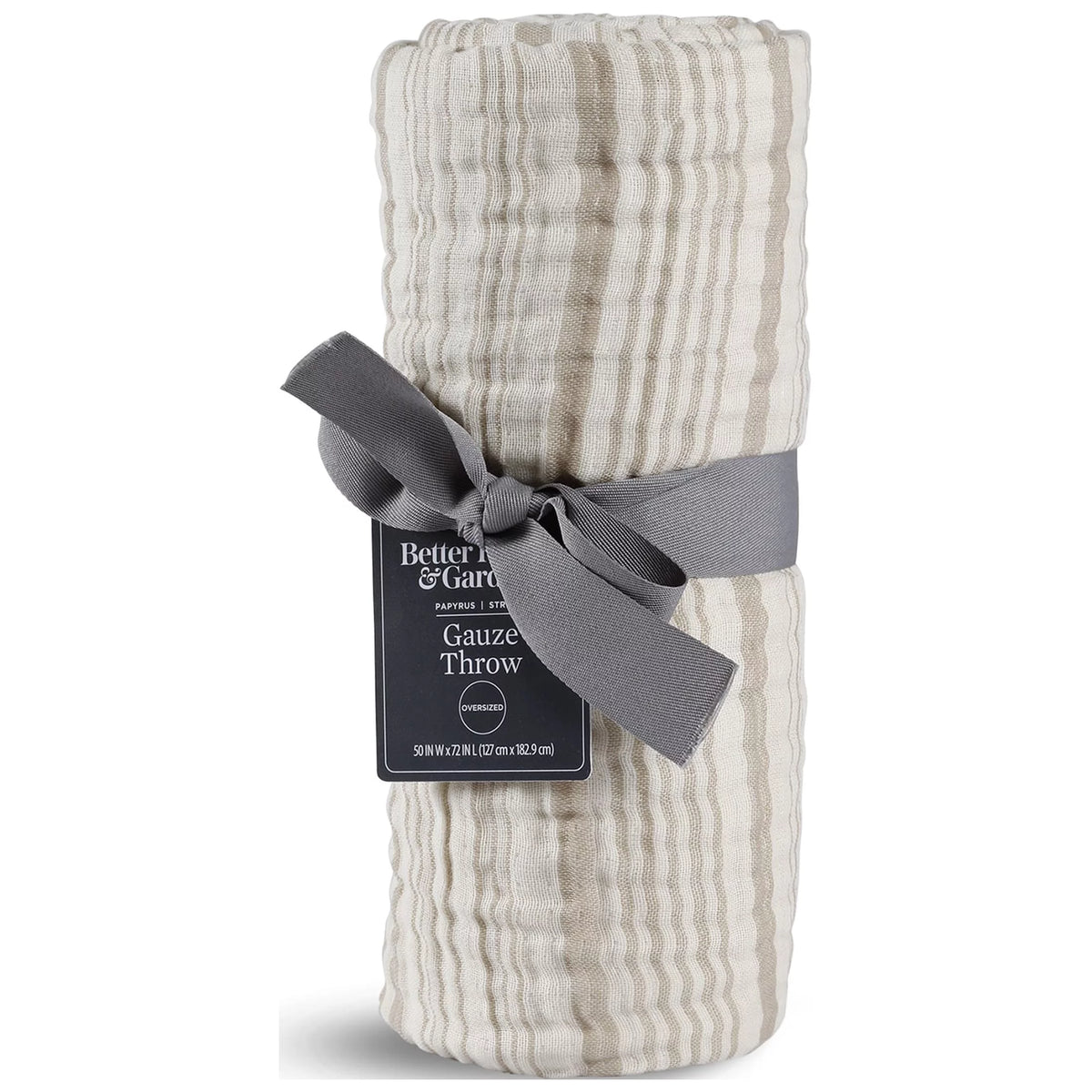 Striped Gauze Throw 50 x 72 U151