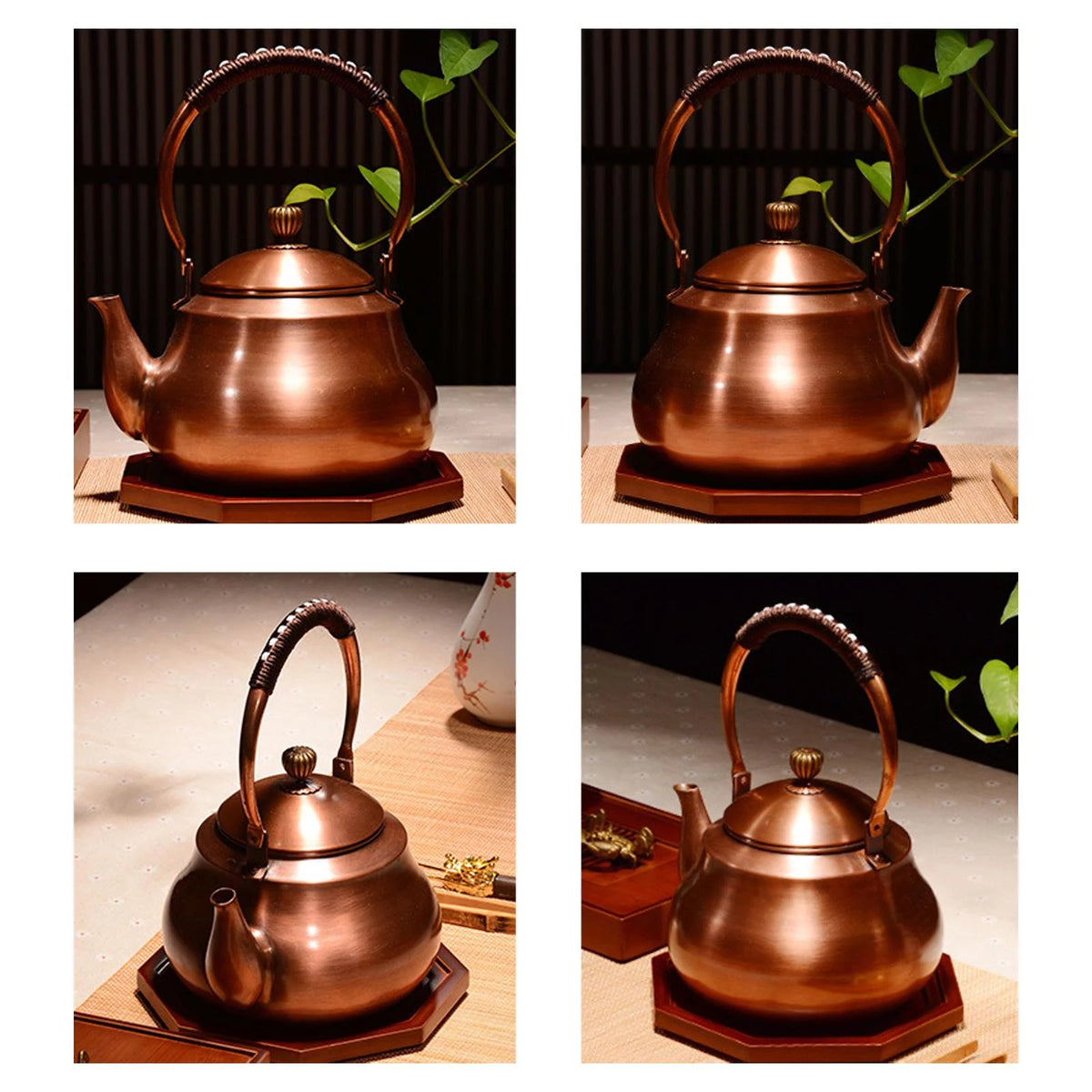 Insulated Handle Water Boiler Jug Teapot Induction Hob Camping Kettle D14598