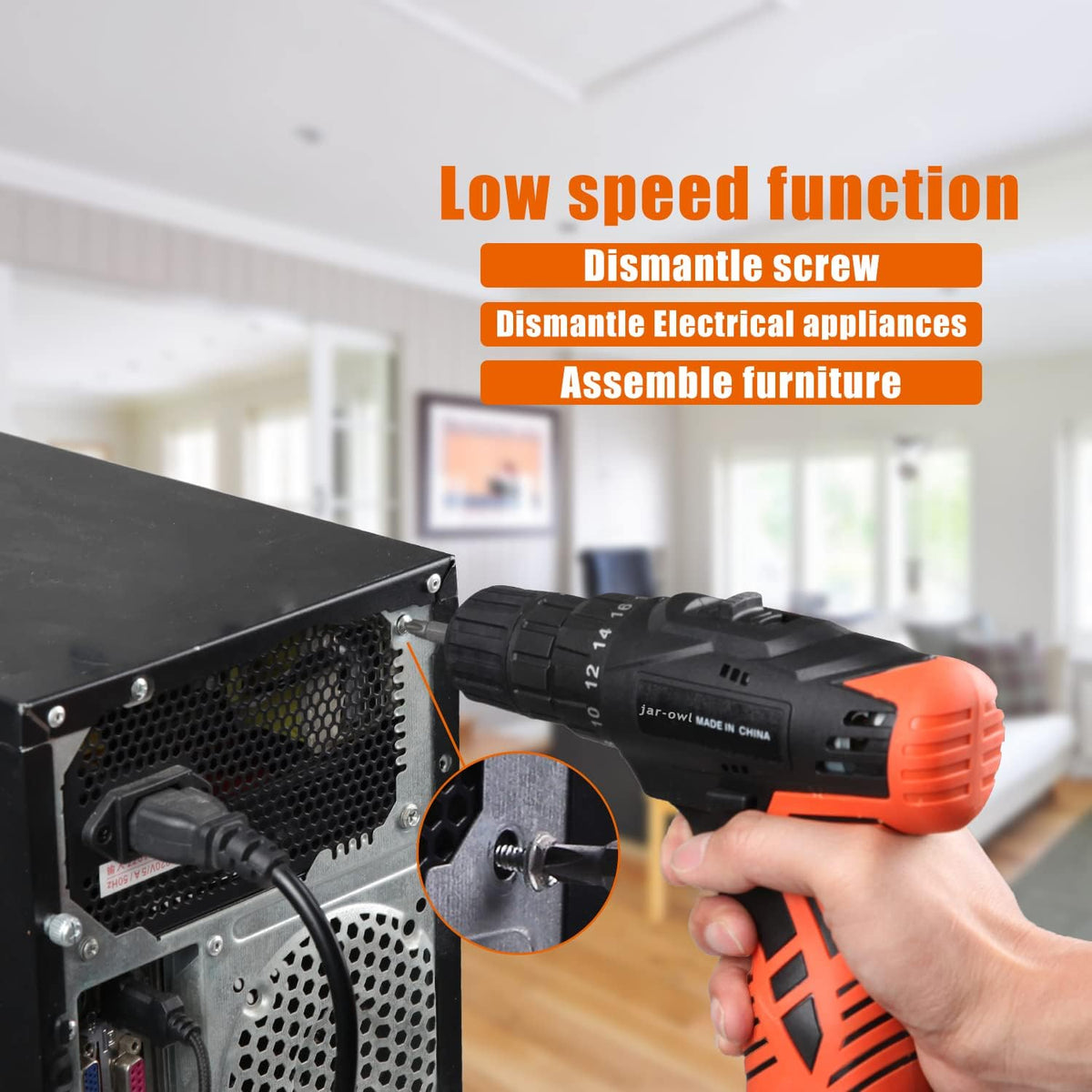 16.8V Cordless Drill Combo Kit with 48 Accessories Tool Set L318946