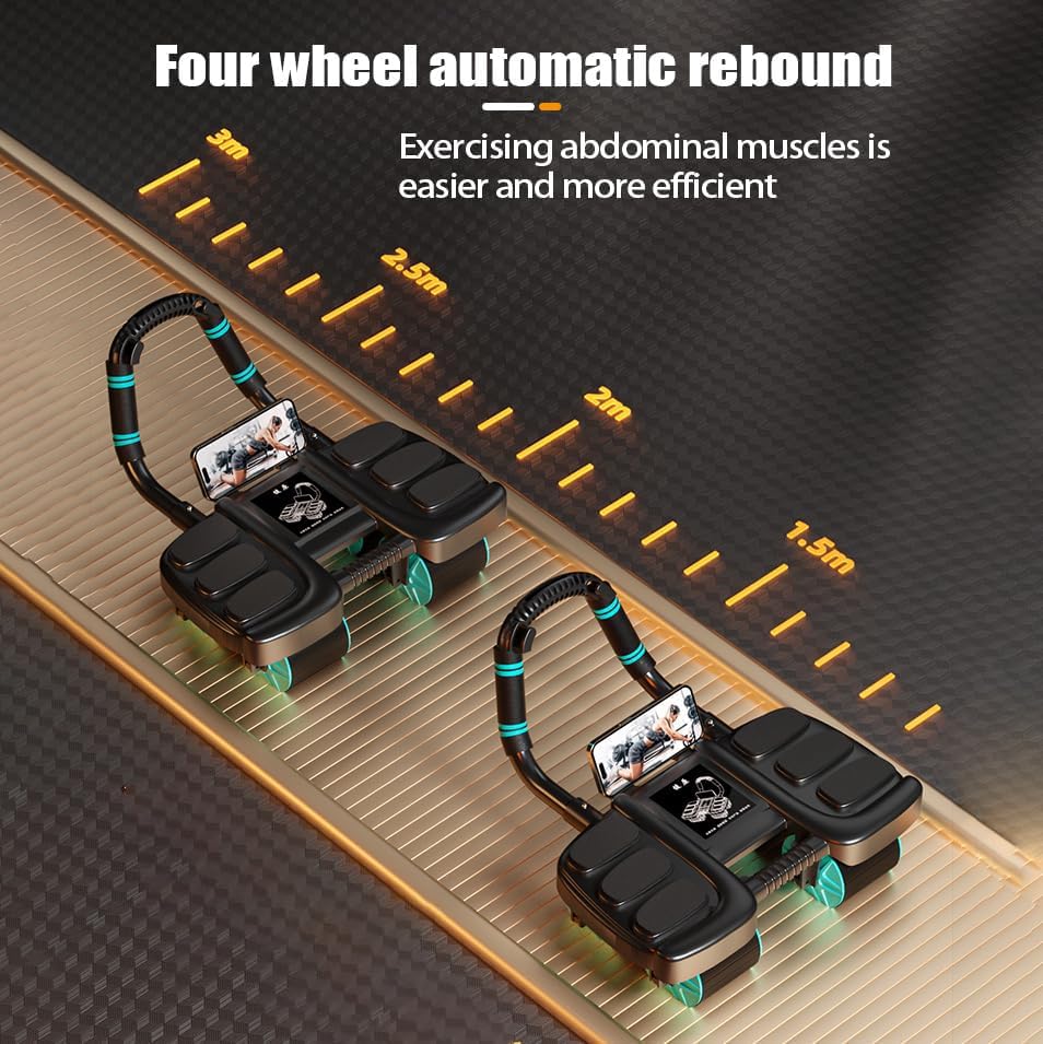 Ab Wheel Roller with Elbow Support H1110