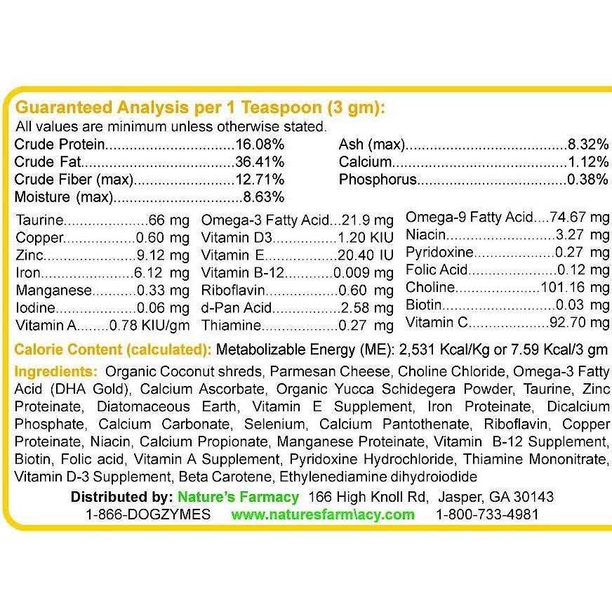 Dogzymes Ultimate for Best Skin/Coat with Organic Coconut N9999