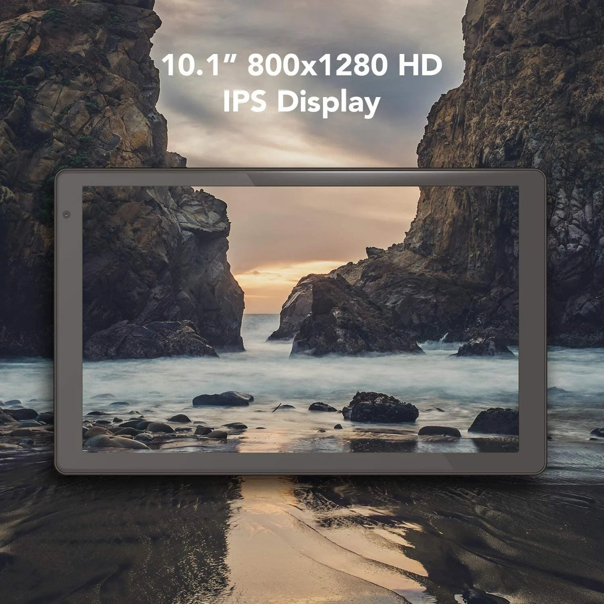 10.1” IPS Touch Screen Android Tablet, 32GB Storage (Dark Gray) K571271