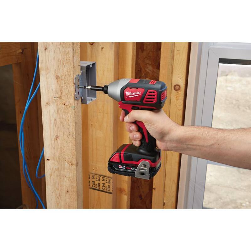18V Cordless Drill Driver Impact Driver Combo Kit 2-Tool with 50PC Bit Set A653553