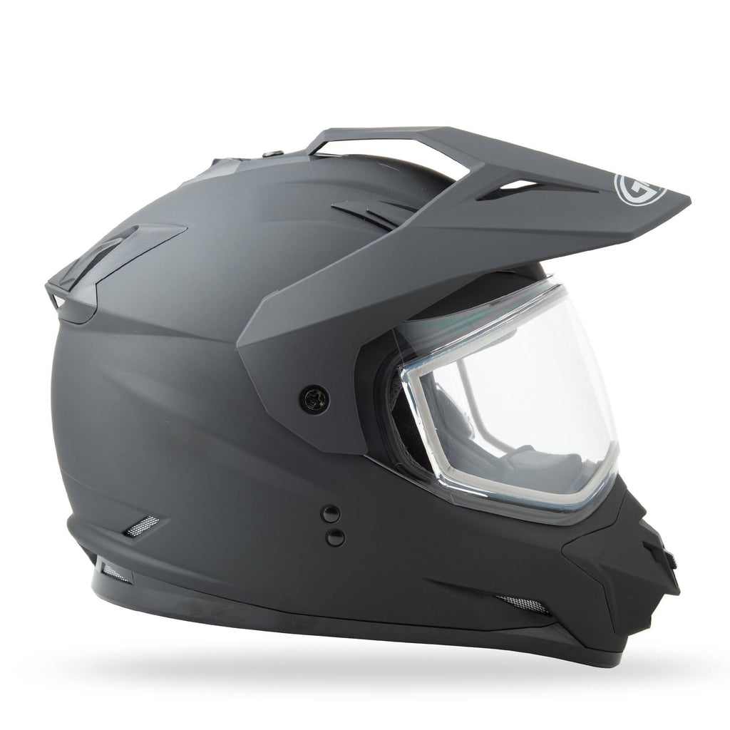 Matte Black Dual-Sport Snow Helmet F5255