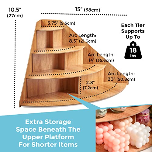 4-Tier Wooden Display Riser X1686