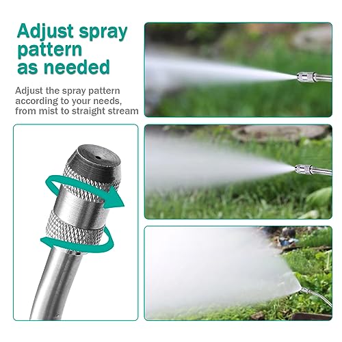 All Metal Replacement Sprayer Wand with Shut off Valve & 2 Hose Clamps K15886