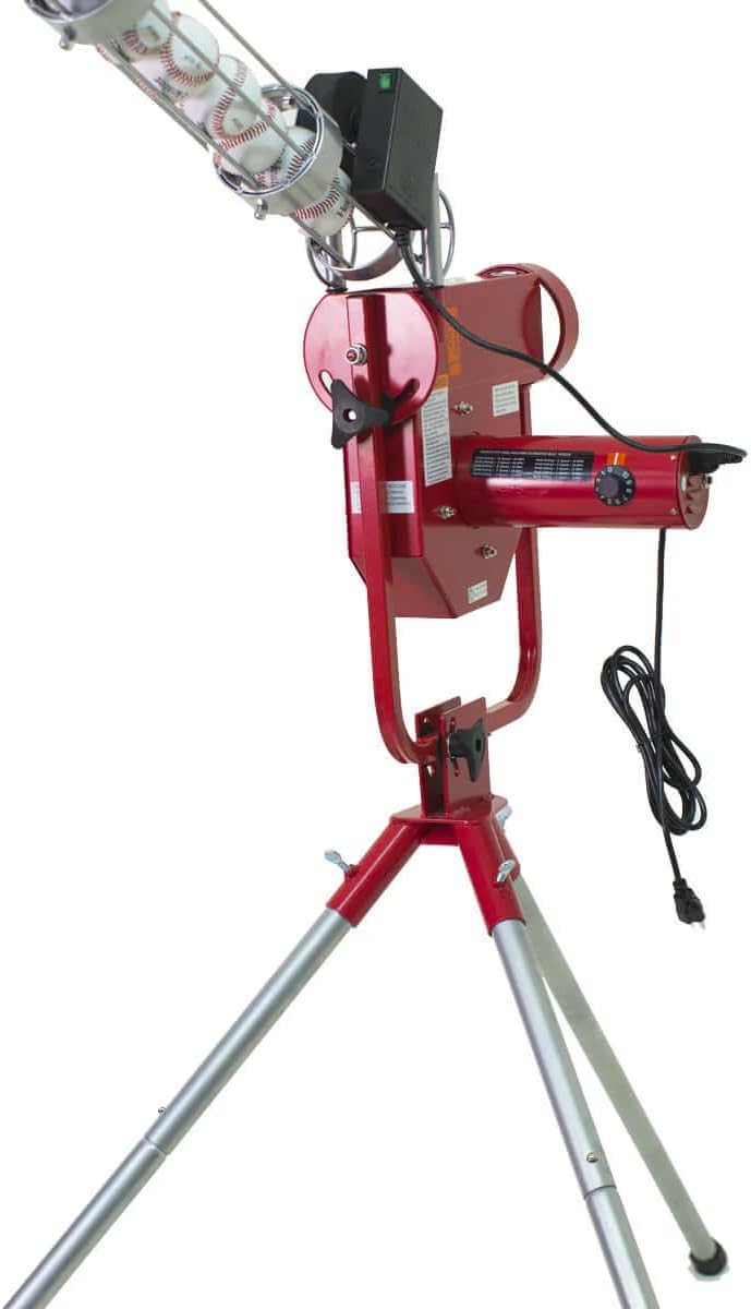 Pro Breaking Ball Baseball Pitching Machine With Auto Ball Feeder & Batting Cage O60449