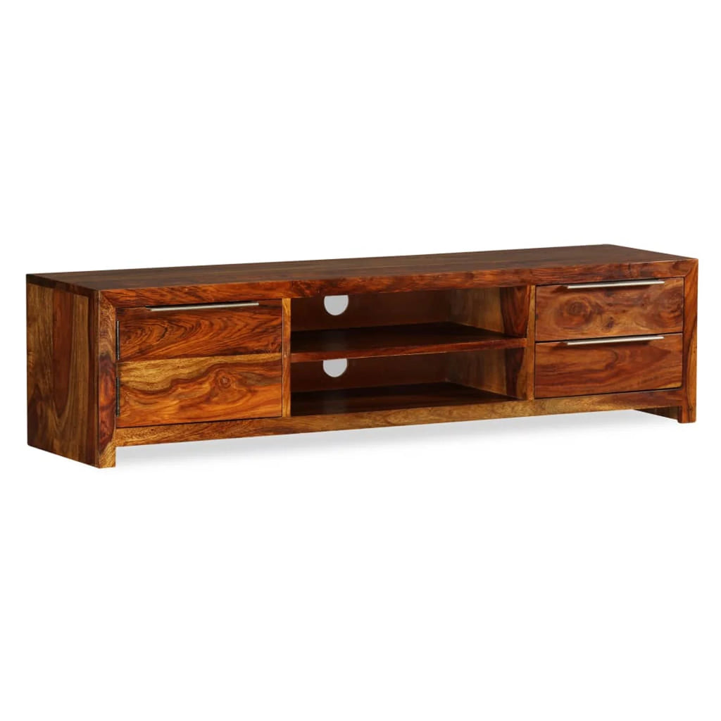 Sheesham Wood TV Stand with 2 Storage Drawers C756947