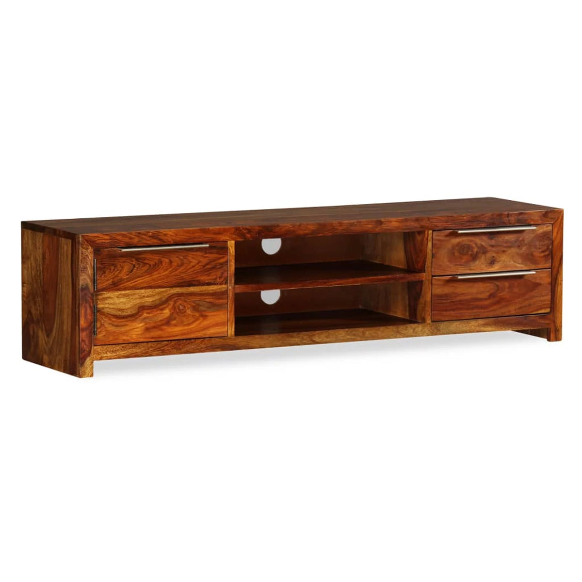 Sheesham Wood TV Stand with 2 Storage Drawers C756947