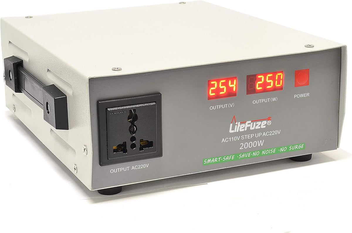1500-Watt Voltage Converter Transformer with Circuit Breaker Protection Q80620