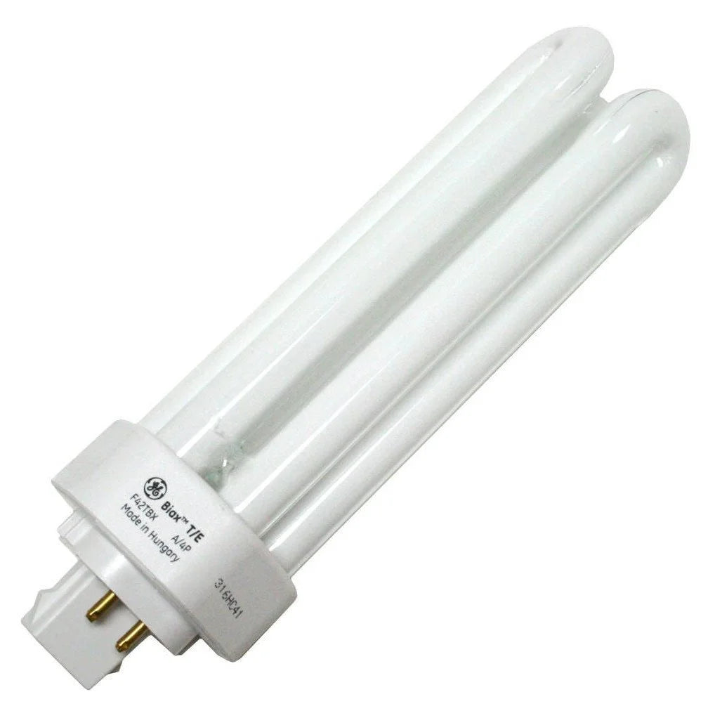 6-Pack 42-Watt Triple Tube Compact Fluorescent Light Bulb, 3000K, 3200 Lumens, 82 CRI, T4 Shape, 4-Pin GX24q-4 Base K35991