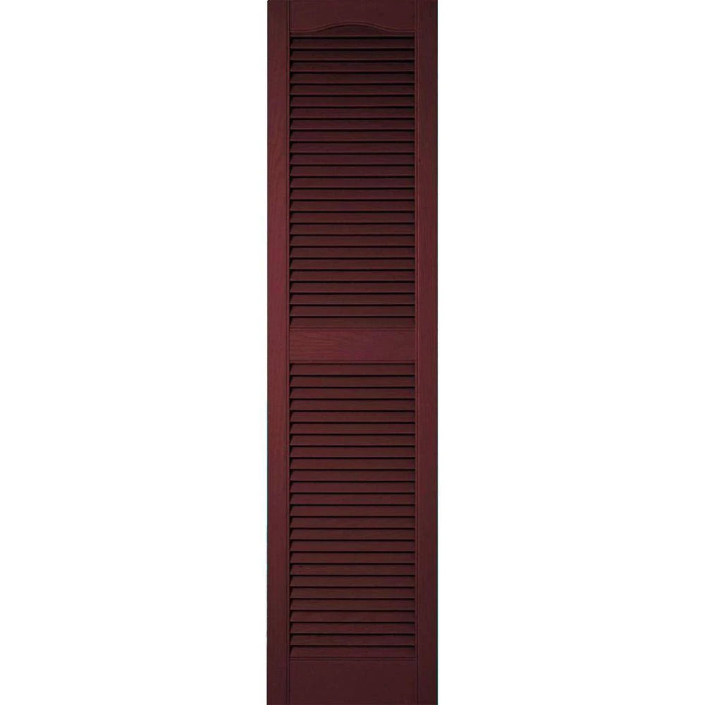 Bordeaux Vinyl Open Louver Shutters with Shutter-Loks (Per Pair) V252