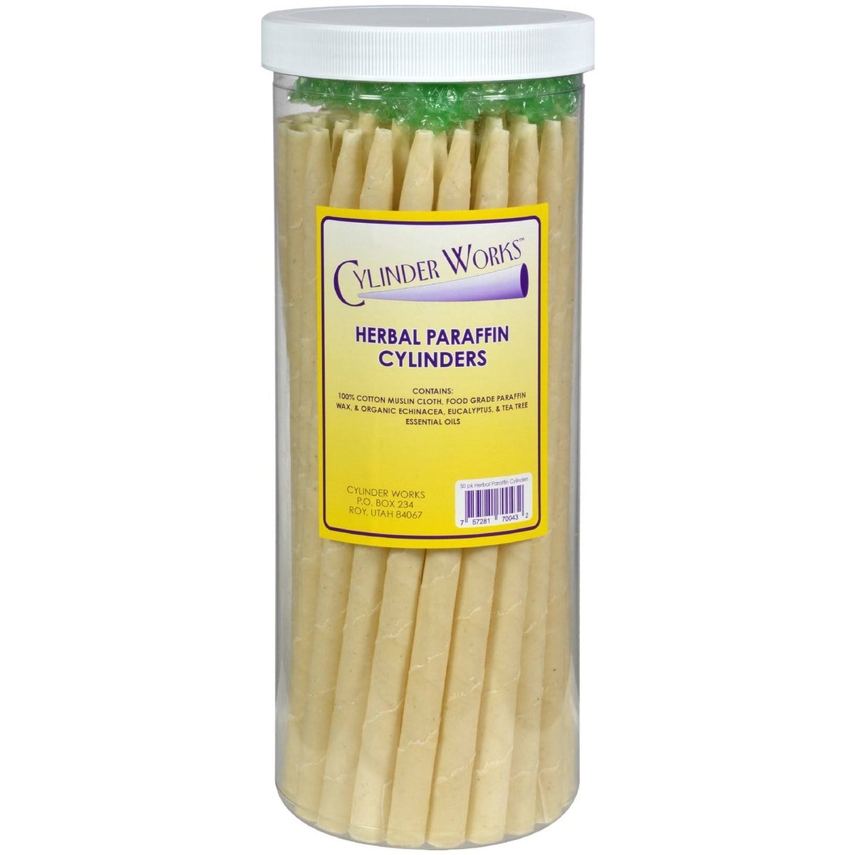50 Cylinders Herbal Paraffin Cylinders L4893