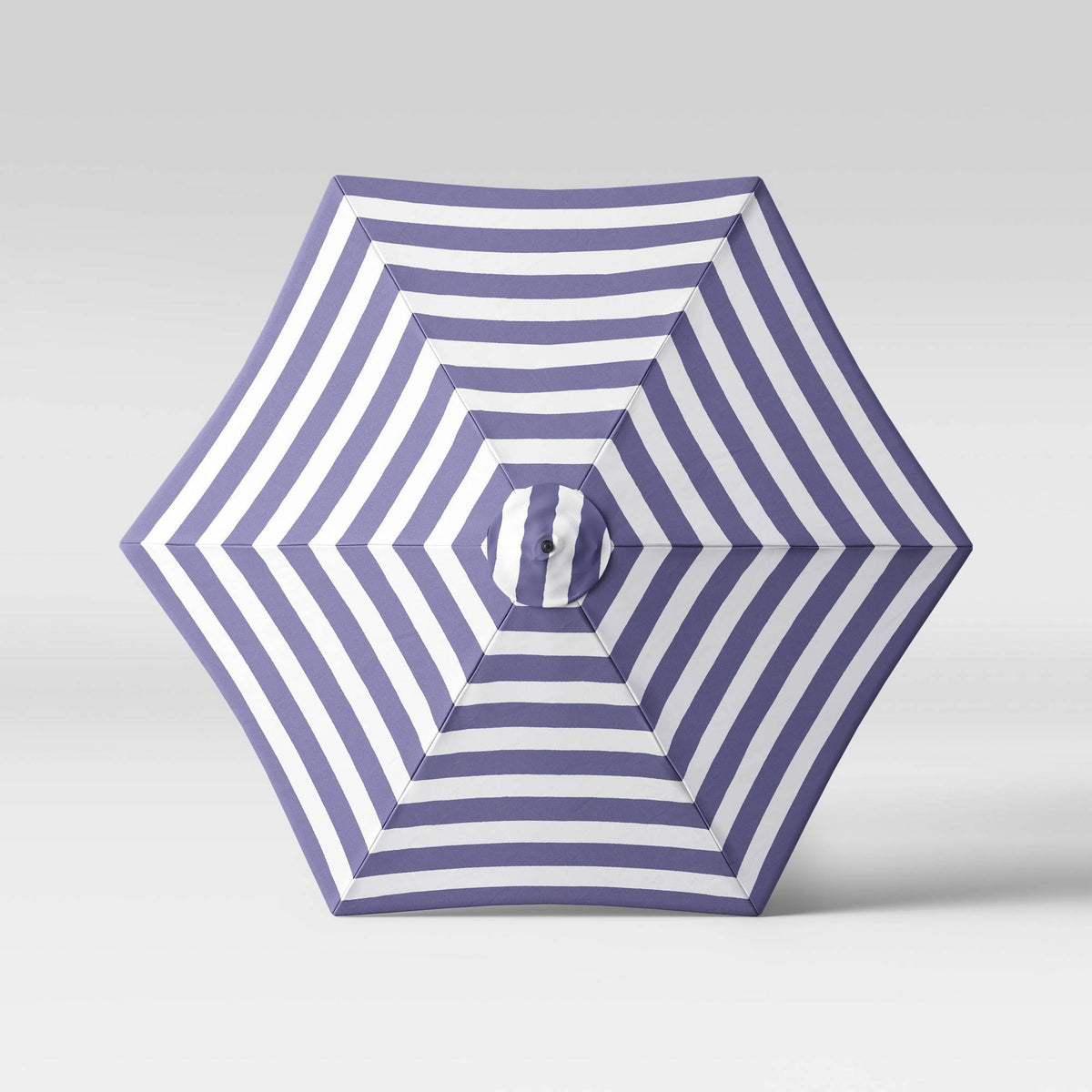Navy Round Patio Umbrella with Light Wood Pole C4466