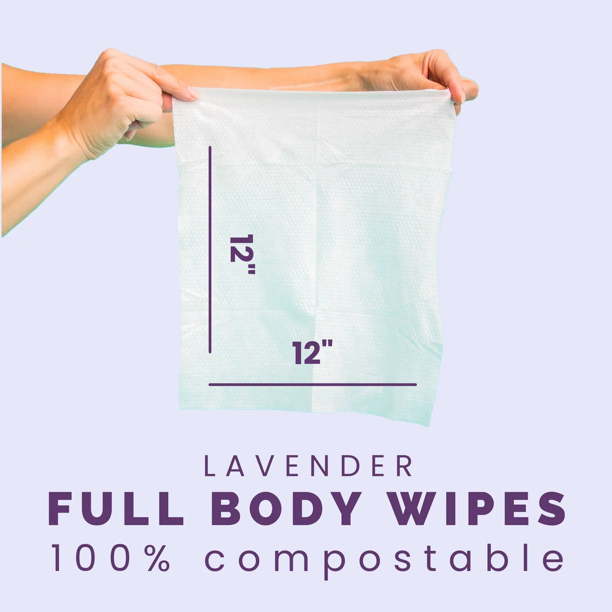 Lavender Body Wipe 20 Count 2 Pack Q916