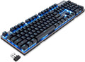 2.4GHz Wireless/USB Wired Mechanical Keyboard 104Keys Blue Switches N67830