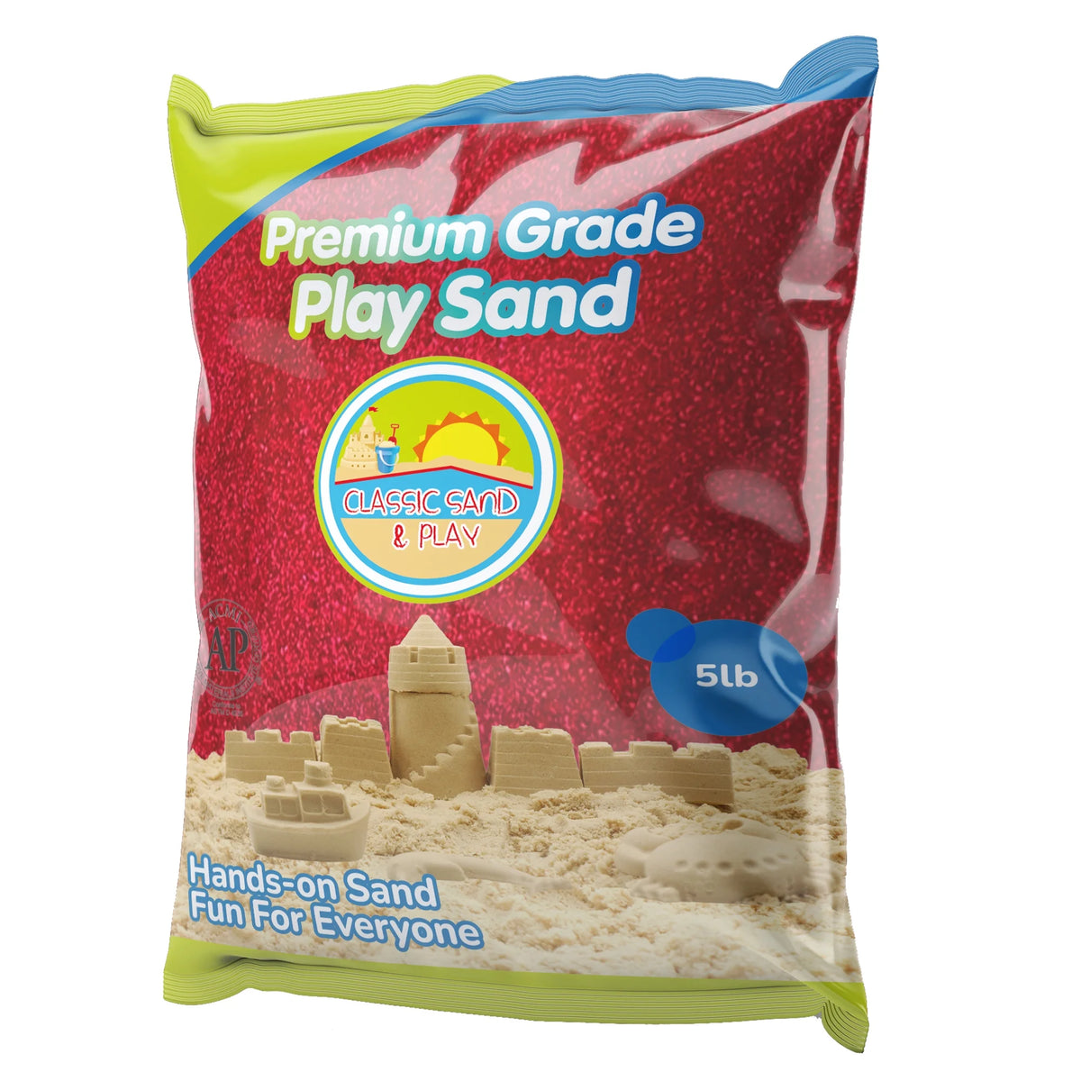Red Colored Play Sand, 5 lb. Bag V893156