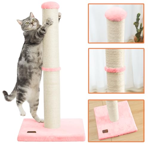 34 Inch Natural Sisal Cat Scratching Post L5502