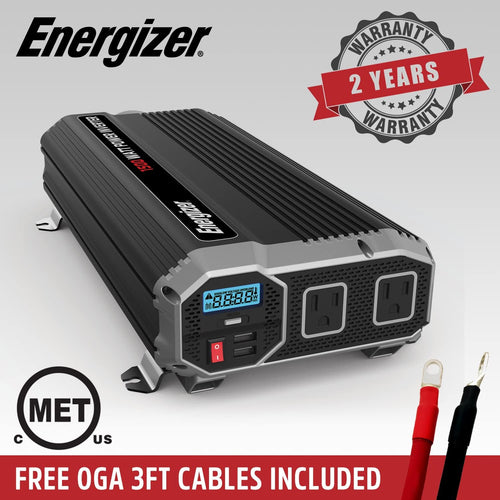 1500 Watts Power Inverter, 12v to 110v, Two AC Outlets, Two USB Ports X893