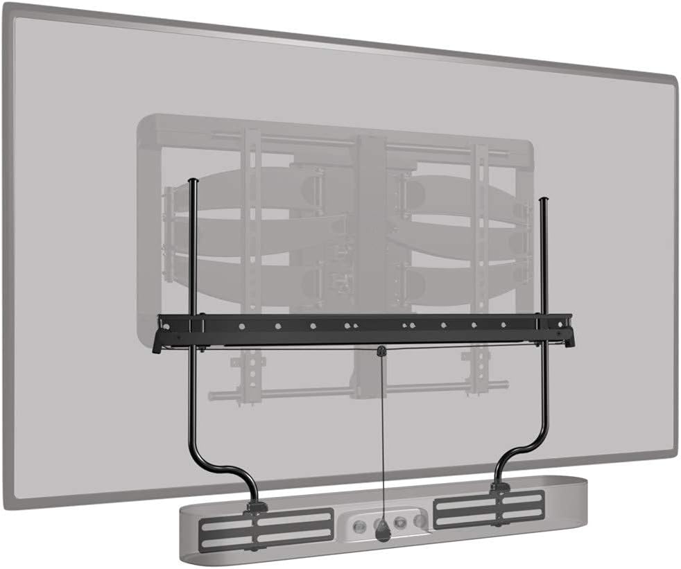 Soundbar Mount Bracket, Height & Depth Adjust, Supports Sound Bars Up To 20 lbs, Pack of 2 B962220