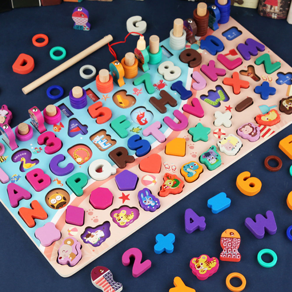 Wooden Magnetic Fishing Toy Game D794522
