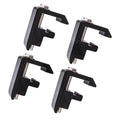 4 Pieces Water Resistant Metal Mounting Clamps for Camper Shell P28418