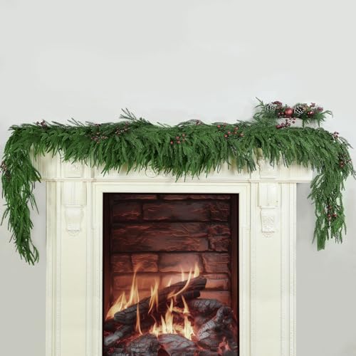 6 Ft 2 Pcs Artificial Norfolk Pine Garland Y15534