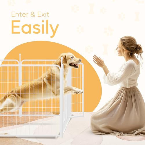 32 Inch 8 Panels Heavy Duty Metal Dog Playpen Z962242