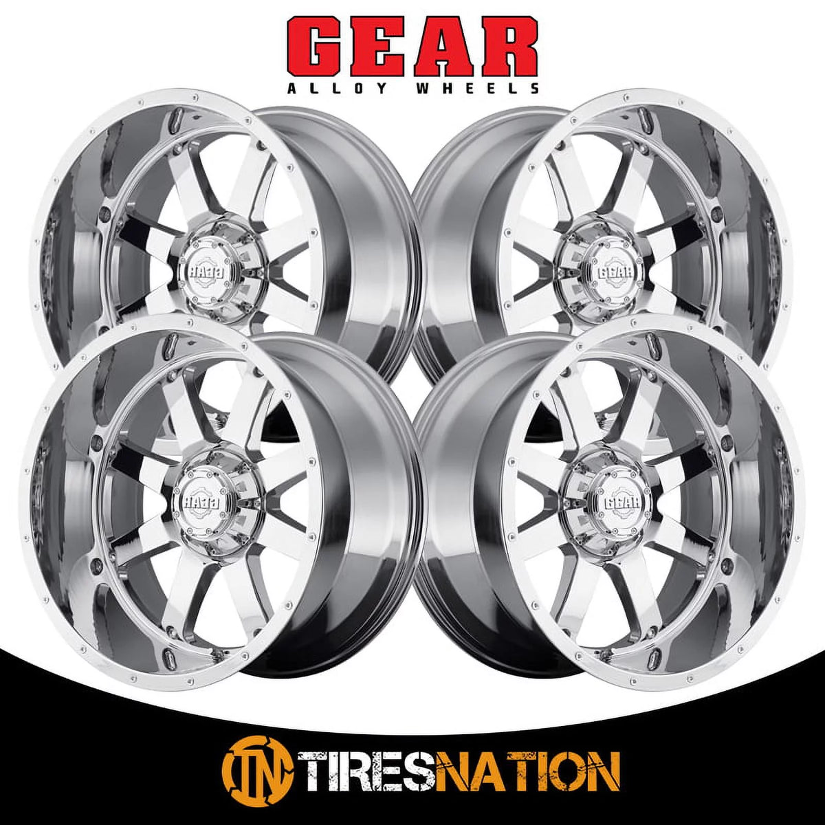 20x12 8x165.1 -44et Chrome Plated Wheel G380437