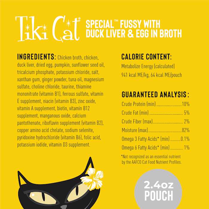 Duck Liver & Egg Wet Cat Food Pouches L68353