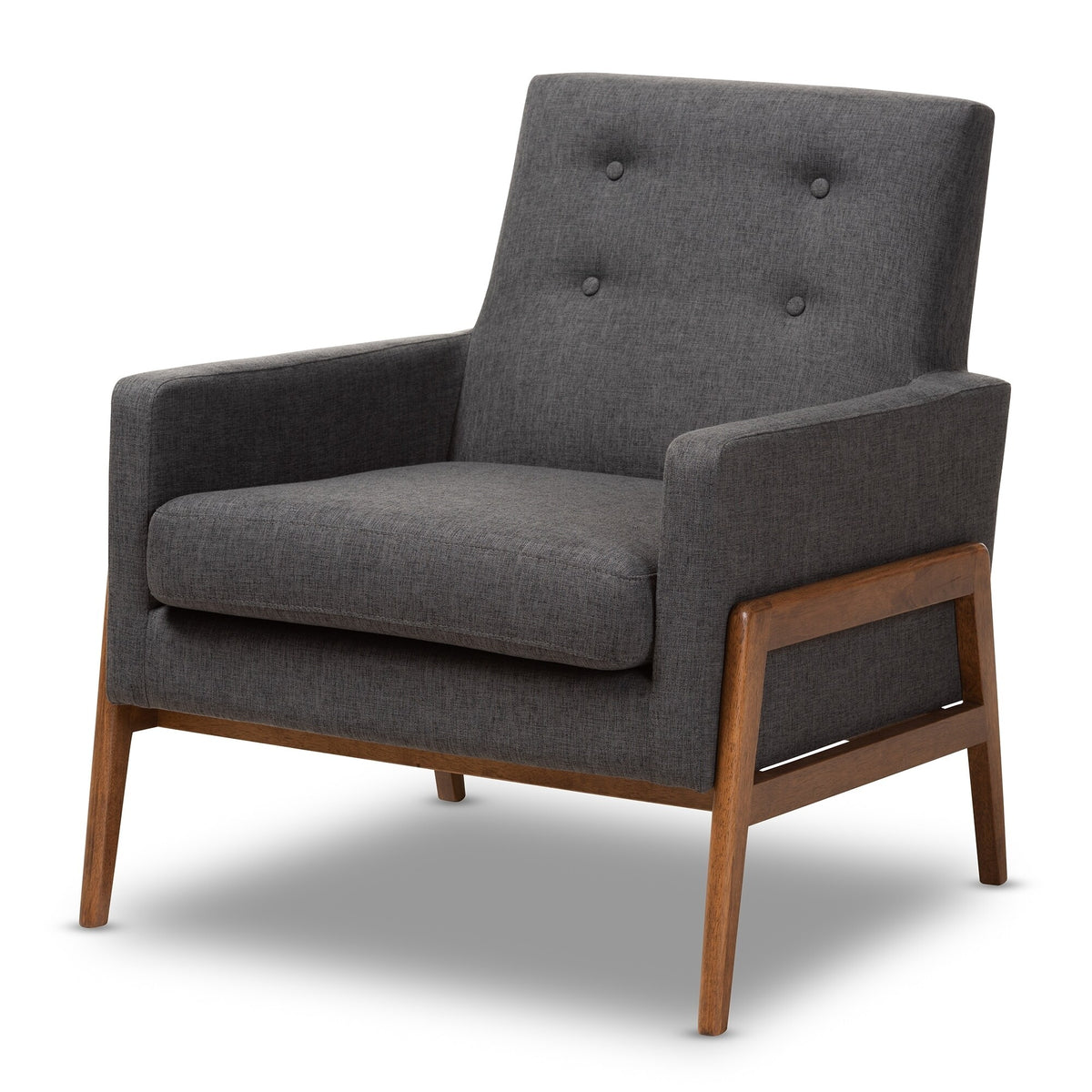 Charcoal Fabric Lounge Chair C63871