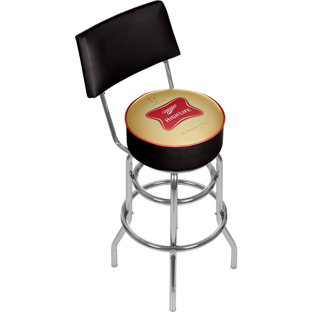 Padded Bar Stool with Back R35143