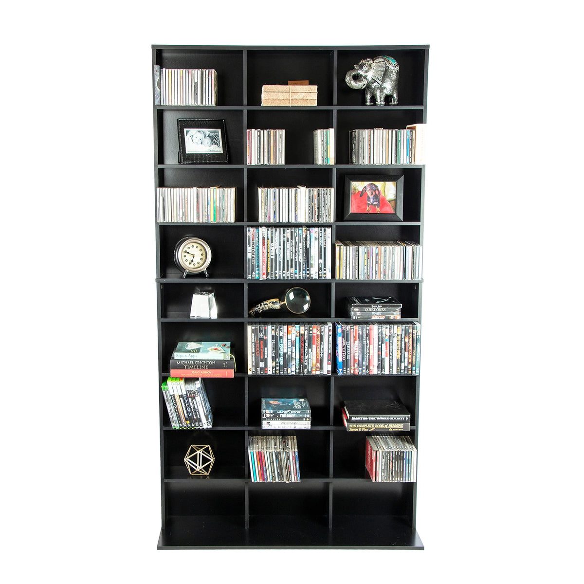 Black Media Storage Cabinet XL O302809