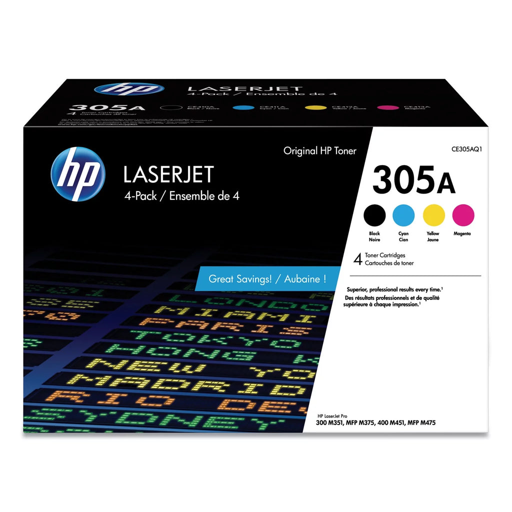 Black Cyan Magenta Yellow Toner Cartridge U3601