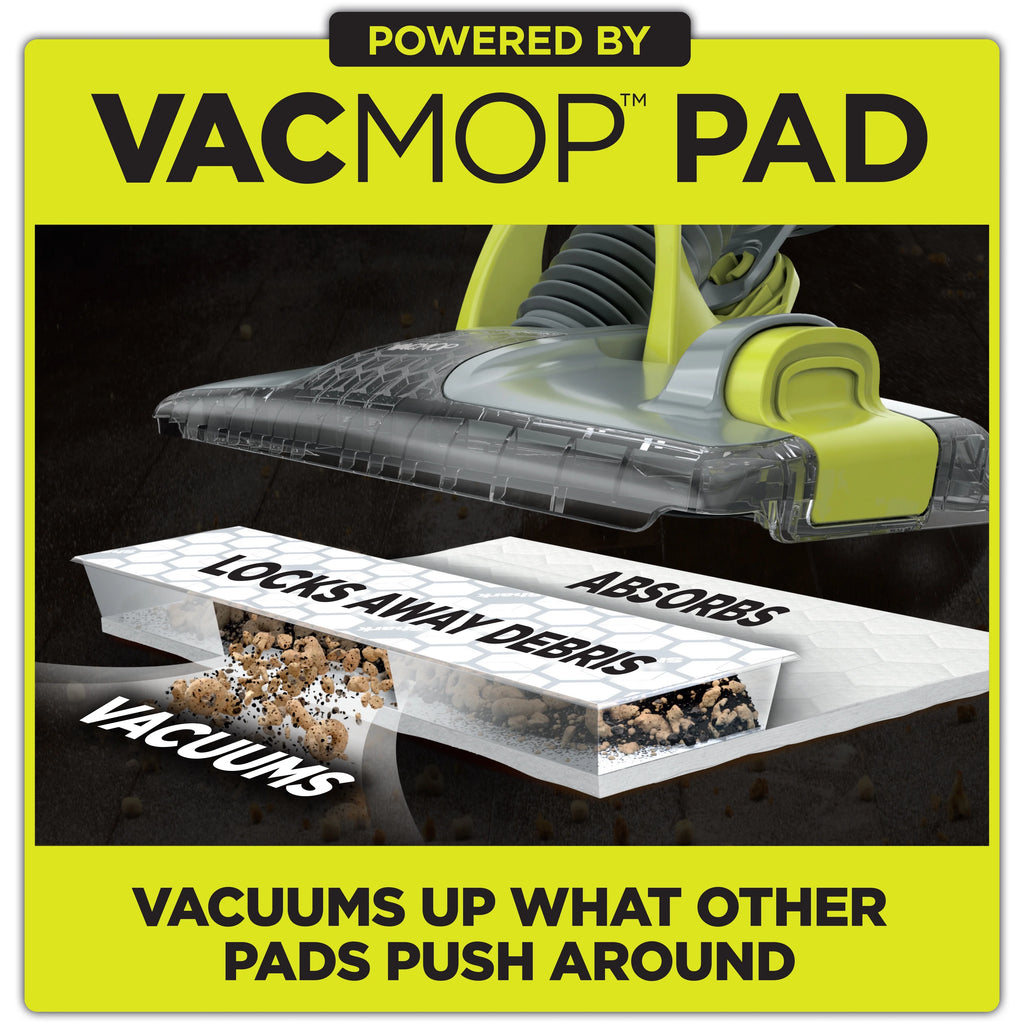 Cordless Hard Floor Vacuum Mop with Disposable Pads L48338