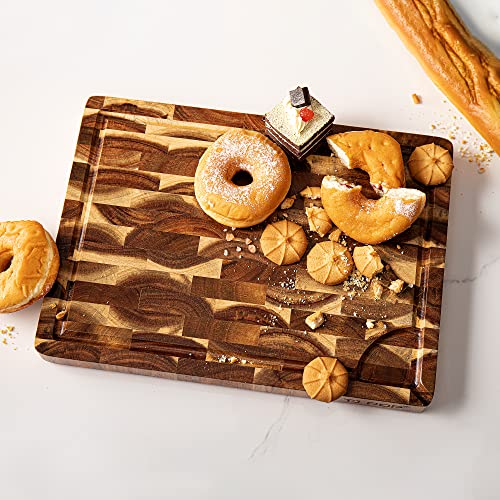 Acacia Wood Cutting Board 15"x11" 1.2" Thick D9209