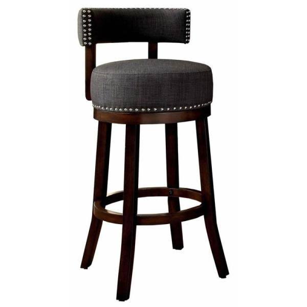 Gray 24x22 Bar Stool Set of 2 D1207