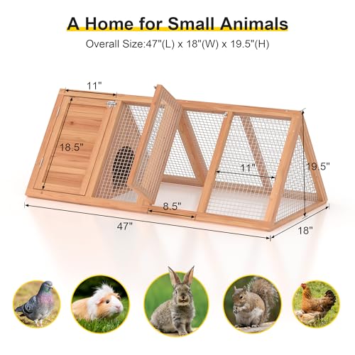 Wooden Chicken Coop with Ventilating Wire Q4774