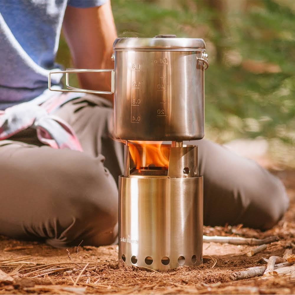 Woodburning Backpacking Camp Stove Combo I403