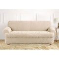 Stretch Jacquard Damask Loveseat Cover W47481