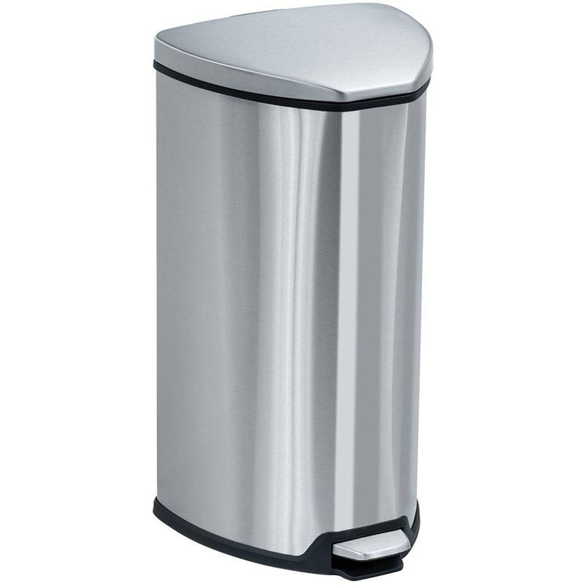 Stainless Steel Trash Can with Flip Lid and Foot Pedal K639