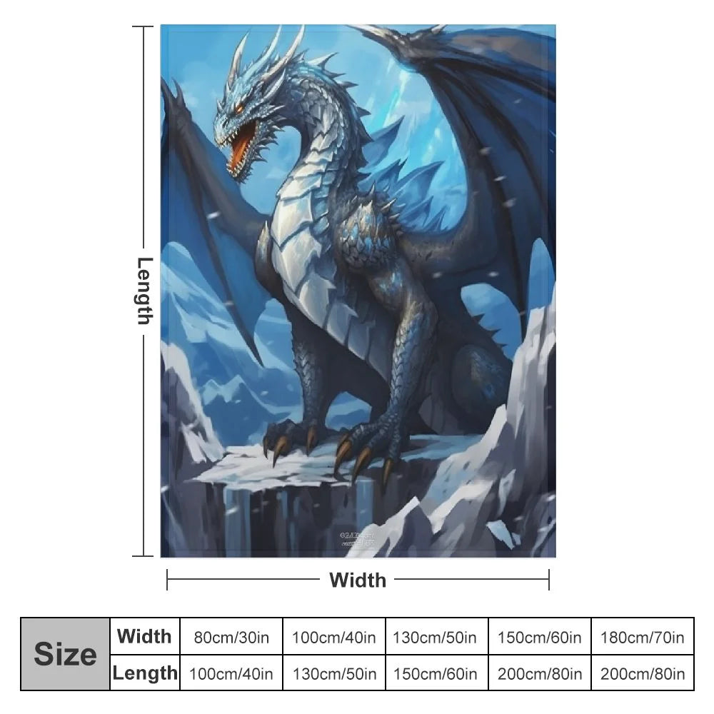 Dragon Throw Blanket Soft Cozy Warm Blanket A349