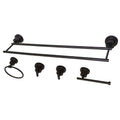 5 Piece Oil Rubbed Bronze Bathroom Accessory Set Q2319